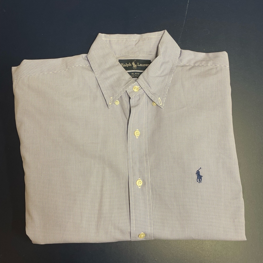 Mens Medium Polo Ralph Lauren Long Sleeve Button Down Shirt
